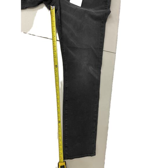 Frame L Homme Slim Fit Jeans Mens Size 38 Black Denim Mid Rise Vaporize NWT - Picture 11 of 12